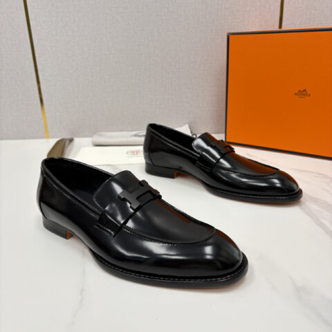 HERMES 新品Paris乐福鞋皮鞋