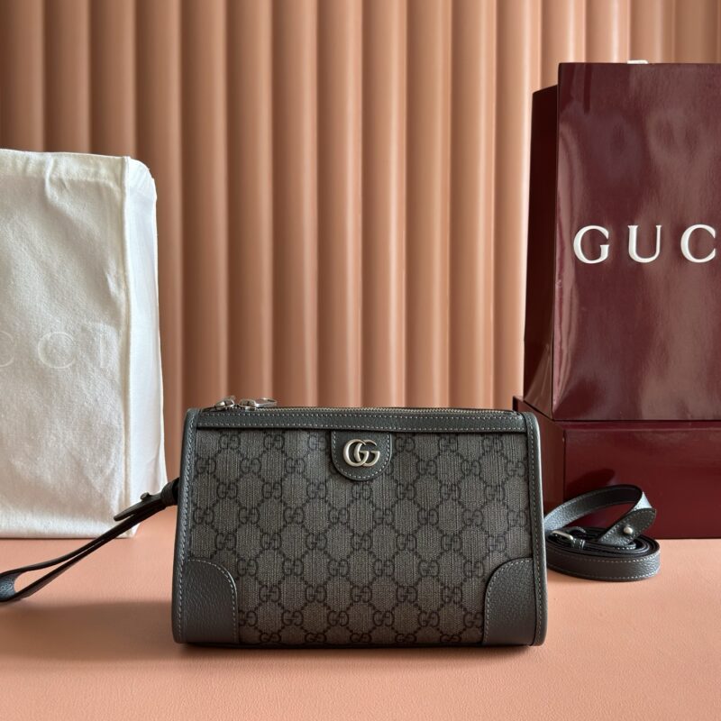 GUCCI Ophidia系列GG邮差包 型号:752581 灰色/pvc