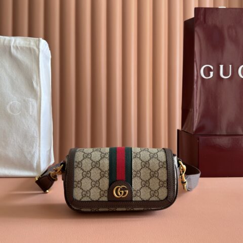 GUCCI Ophidia系列超迷你肩背包 款号795466 FABIA 9741迷你斜挎包