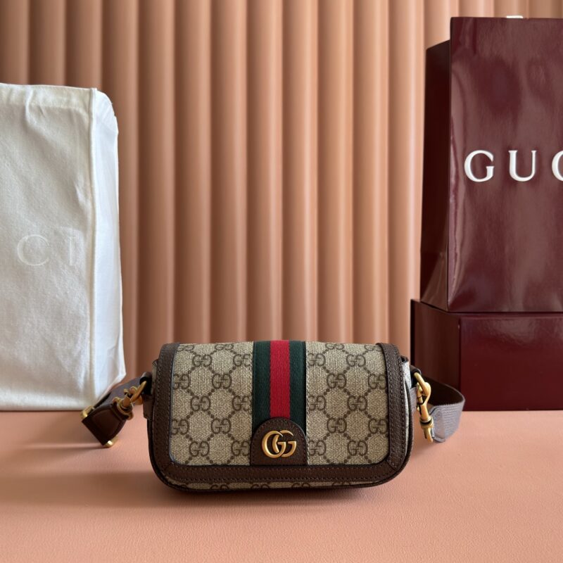 GUCCI Ophidia系列超迷你肩背包 款号795466 FABIA 9741迷你斜挎包
