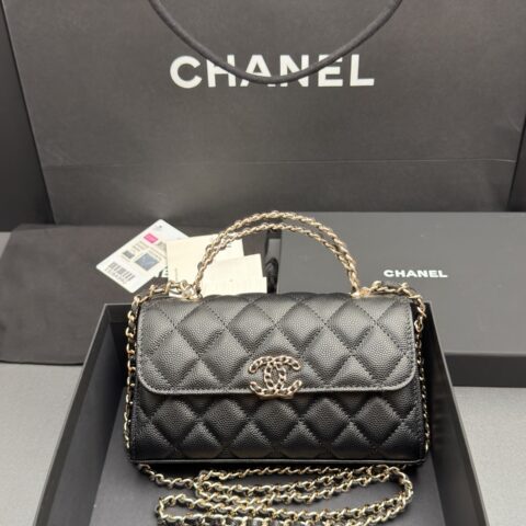 CHANEL 23P系列 Kelly牛皮手柄包 型号:AP 3238