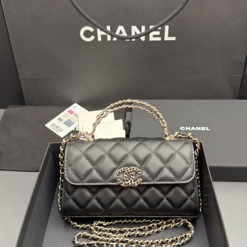 CHANEL 23P系列 Kelly牛皮手柄包 型号:AP 3238