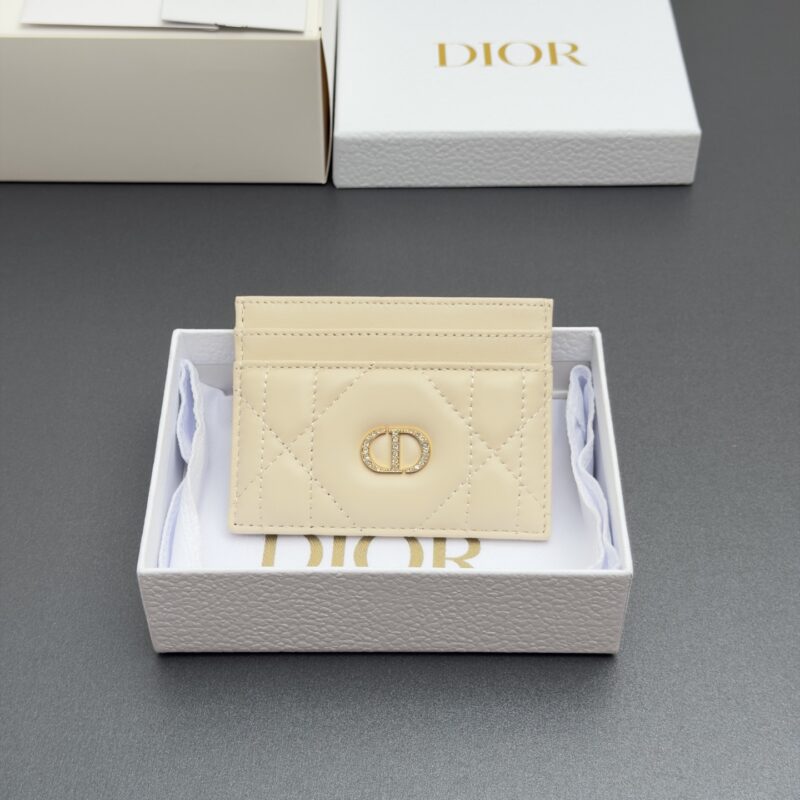 DIOR Caro Freesia卡夹系列 型号:S4205 胭脂米超大腾格纹羊皮