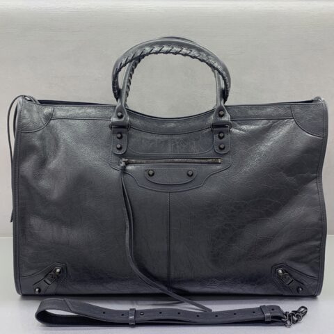 Balenciaga 𝗟𝗘 𝗖𝗜𝗧𝗬 型号084391 深灰色古铜扣【无敌大号】