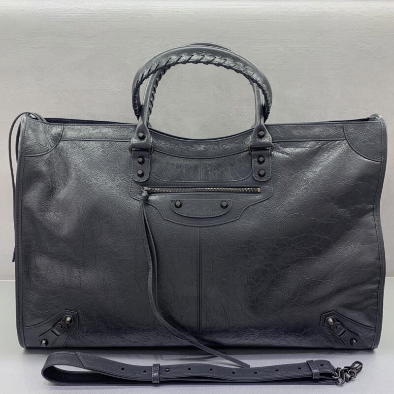 Balenciaga 𝗟𝗘 𝗖𝗜𝗧𝗬 型号084391 深灰色古铜扣【无敌大号】
