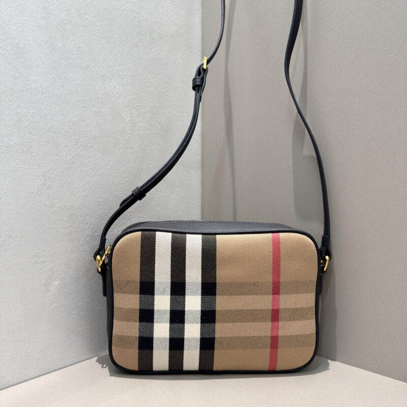 Burberry 经典vintage格纹相机包 型号0271
