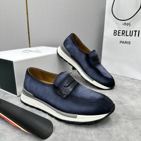 BERLUTI Fast Track皮革乐福运动鞋