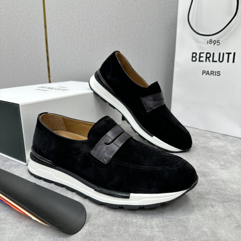 BERLUTI Fast Track皮革乐福运动鞋