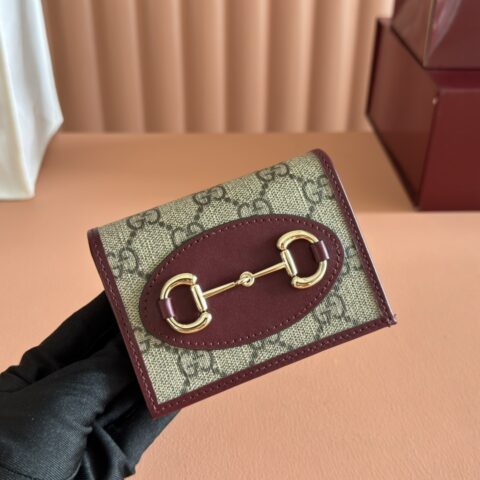 GUCCI 1955 Horsebit Bag 型号:621887 酒红pvc