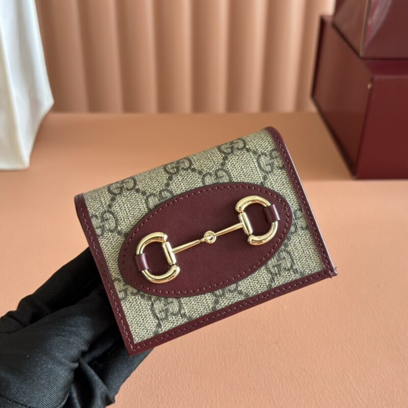 GUCCI 1955 Horsebit Bag 型号:621887 酒红pvc