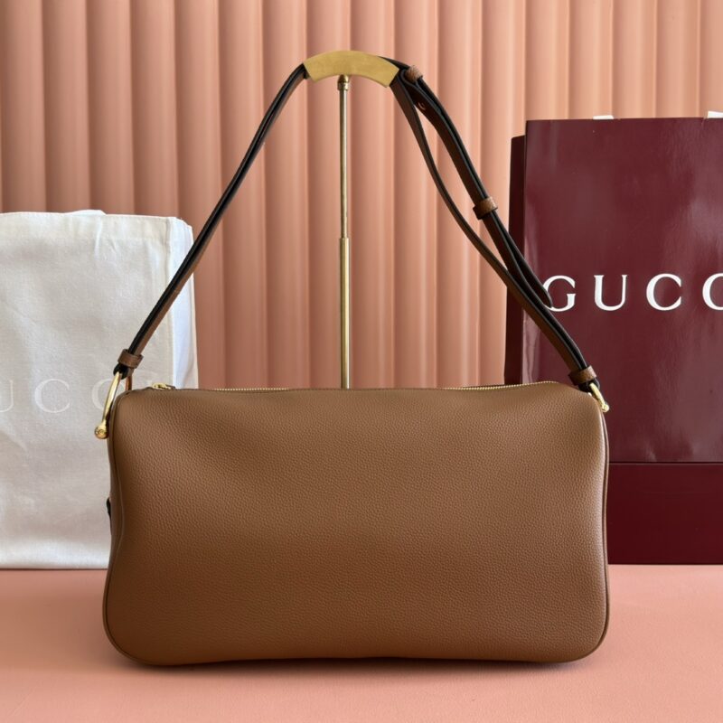 GUCCI Half Horsebit系列 型号:862530 棕色/全皮
