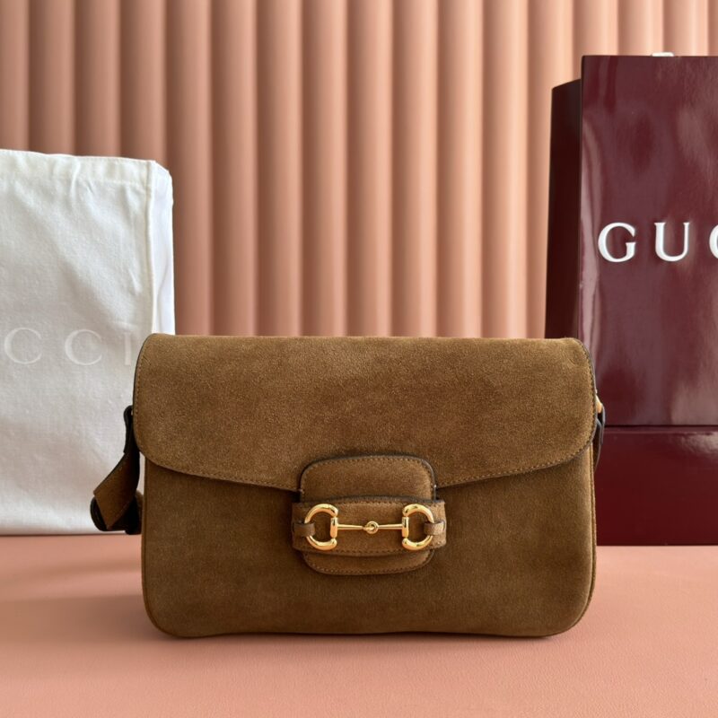 GUCCI Horsebit 1955系列 型号:836890 棕色磨砂/原厂皮