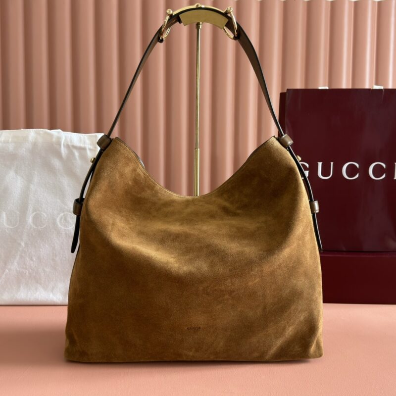 GUCCI Beatrix系列手袋 型号:850546棕磨砂全皮