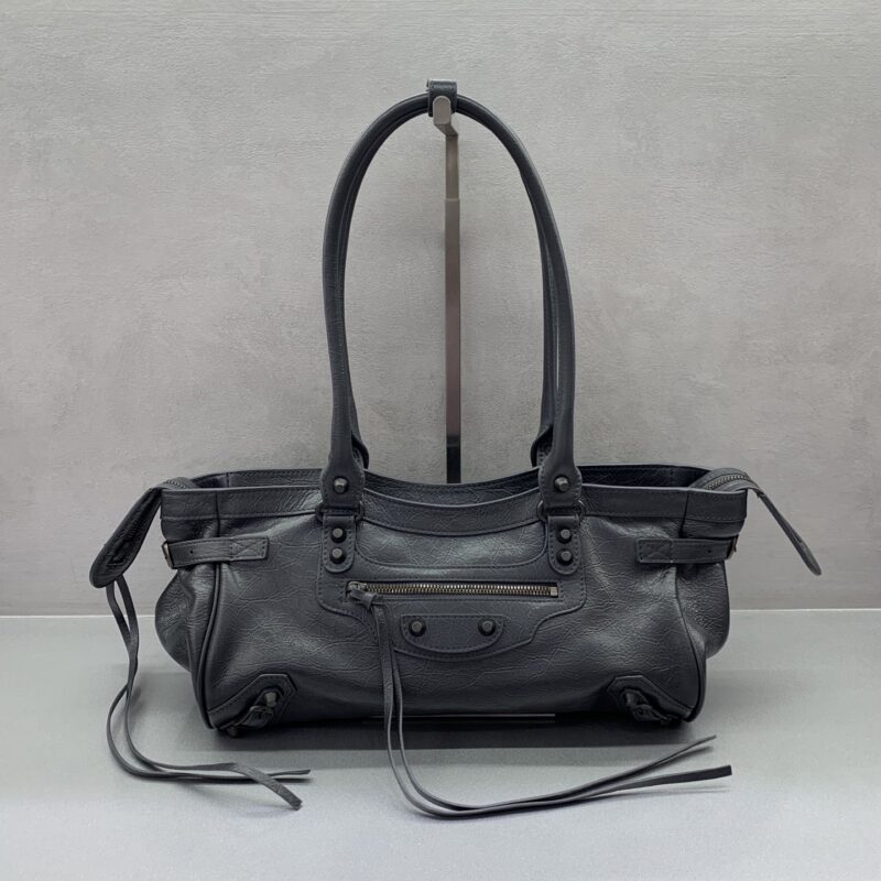 Balenciaga LE City 横版机车包 款号:845704【深灰色】