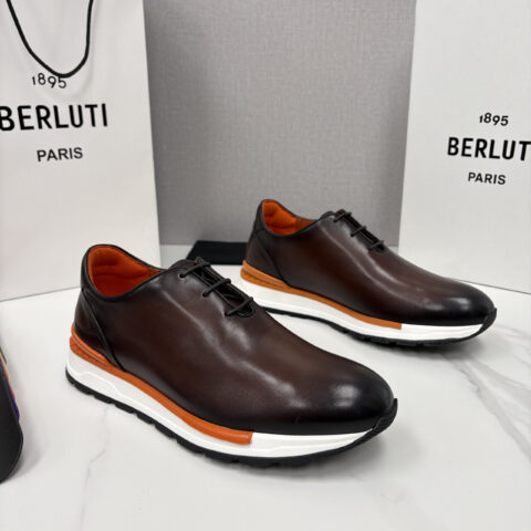 BERLUTI  Fast Track皮革运动鞋