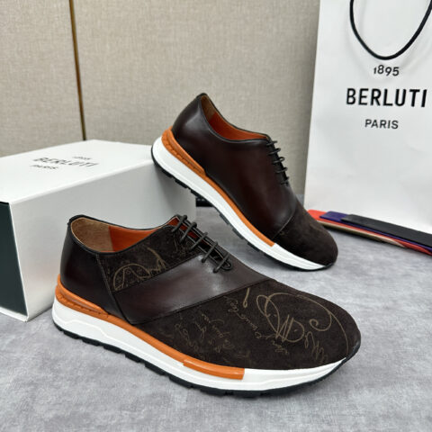 BERLUTI  Fast Track皮革运动鞋
