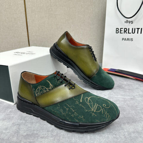 BERLUTI  Fast Track皮革运动鞋