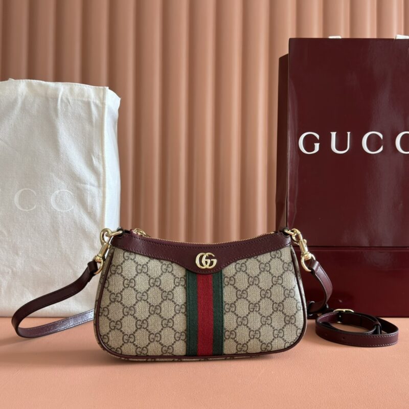 GUCCI Ophidia系列 型号：841341 啡红/pvc