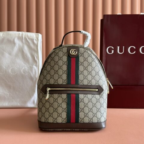 GUCCI Ophidia系列 型号：836856 啡棕/pvc