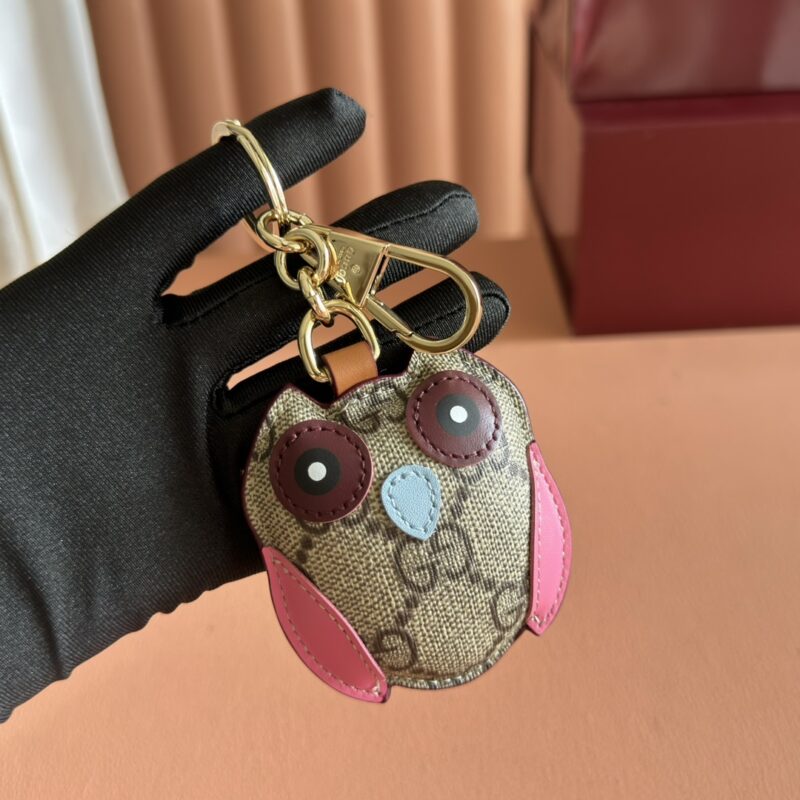 GUCCI 猫头鹰造型钥匙扣 款号821813