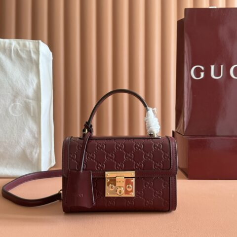 GUCCI Padlock系列 型号:838999安可红色/压花
