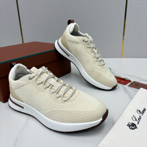 Loro Piana  Week End Walk 男士网面牛皮拼接休闲运动鞋