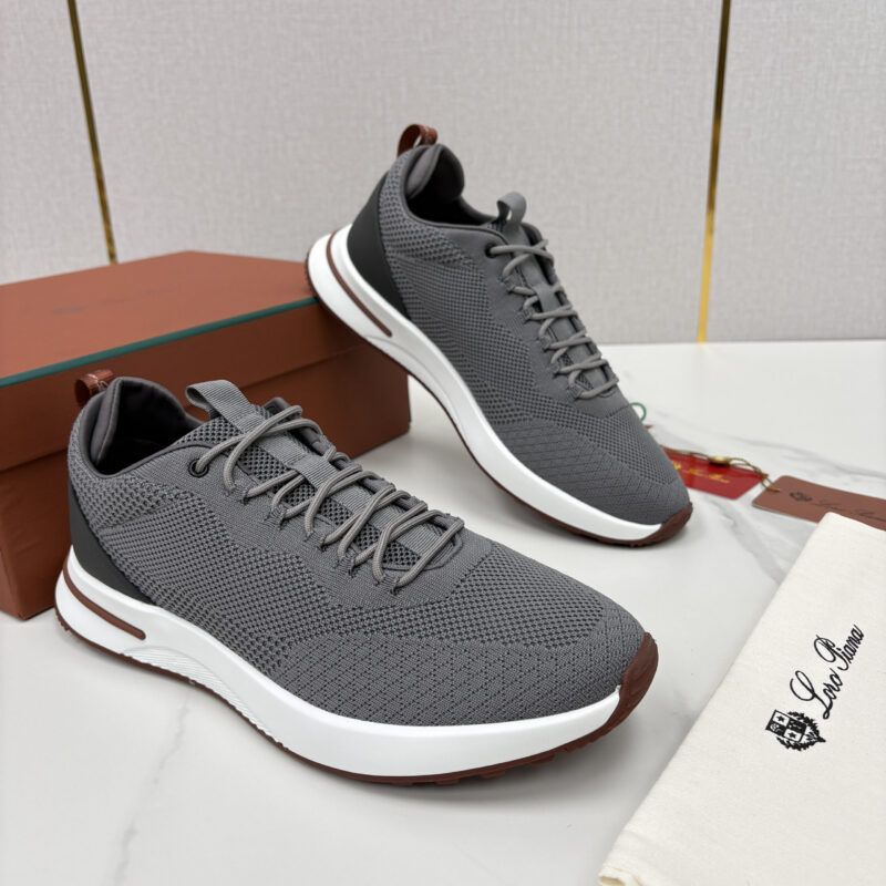 Loro Piana  Week End Walk 男士网面牛皮拼接休闲运动鞋