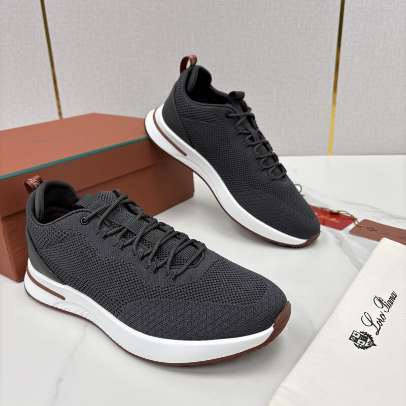 Loro Piana Week End Walk 男士网面牛皮拼接休闲运动鞋