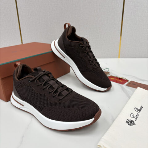 Loro Piana Week End Walk 男士网面牛皮拼接休闲运动鞋
