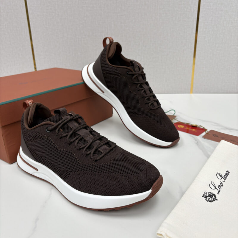 Loro Piana Week End Walk 男士网面牛皮拼接休闲运动鞋