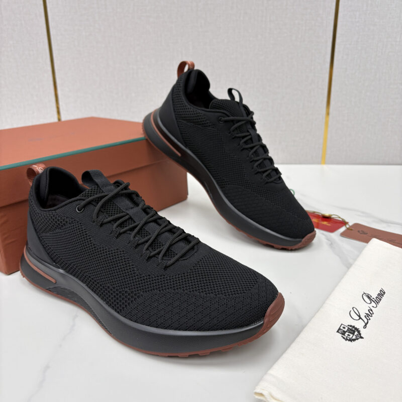 Loro Piana Week End Walk 男士网面牛皮拼接休闲运动鞋