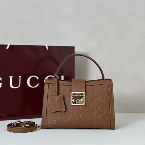 GUCCI 专柜品质，顶级原单货，实物实拍！款号838992棕色压字