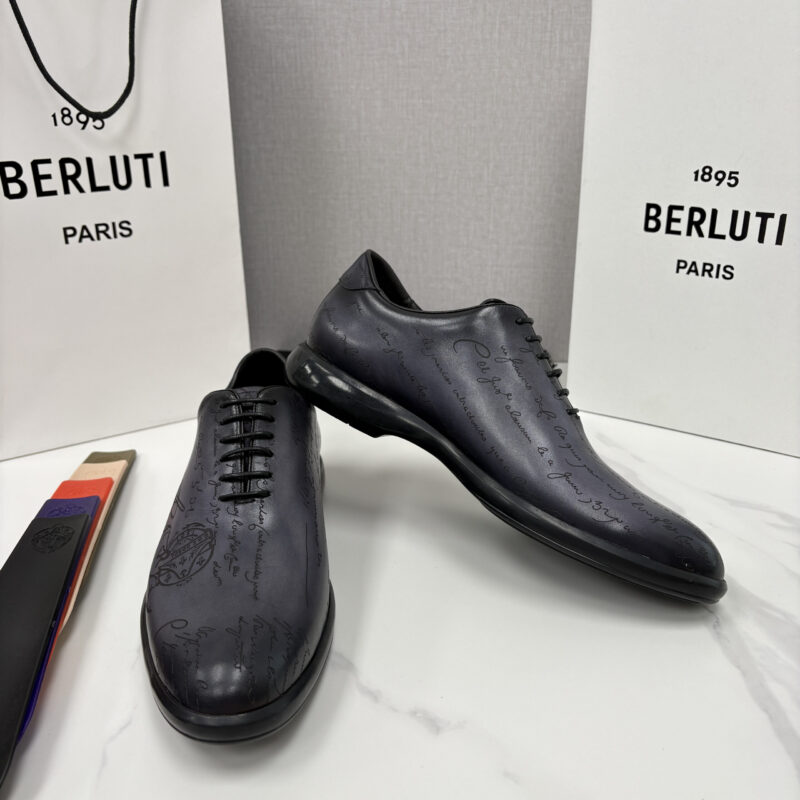 BERLUTI 特别定制的男士新款系带休闲德比鞋