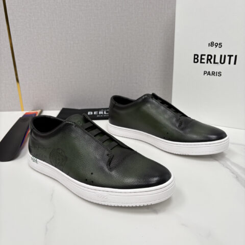 BERLUTI Playtime  Venezia Softy 柔软小牛皮低帮运动鞋