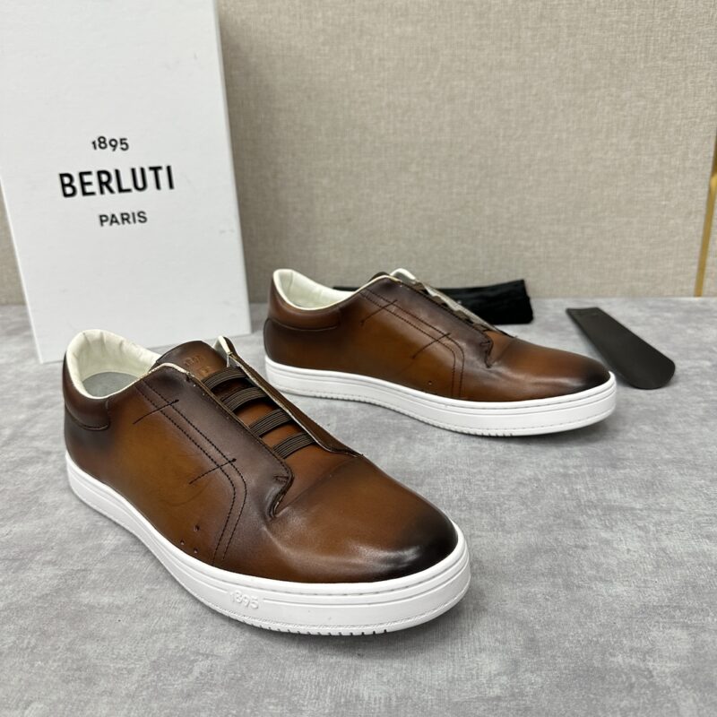 BERLUTI Playtime低帮刺青套脚运动鞋