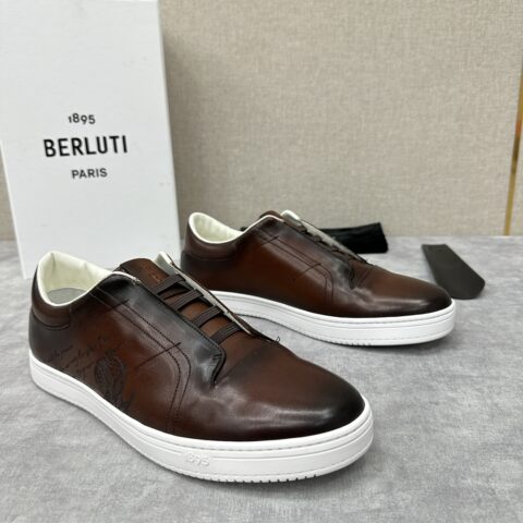 BERLUTI Playtime低帮刺青套脚运动鞋