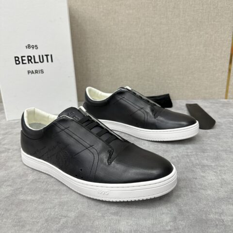 BERLUTI Playtime低帮刺青套脚运动鞋