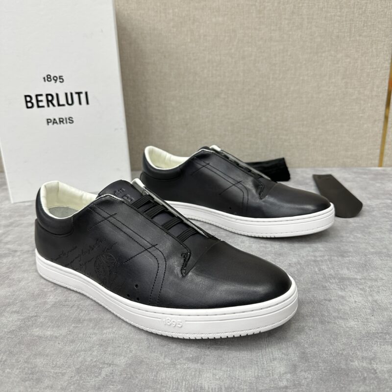 BERLUTI Playtime低帮刺青套脚运动鞋
