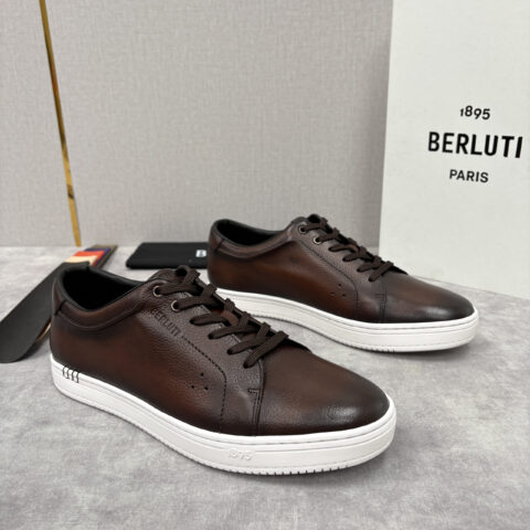 BERLUTI Playtime Venezia Softy 柔软小牛皮低帮运动鞋