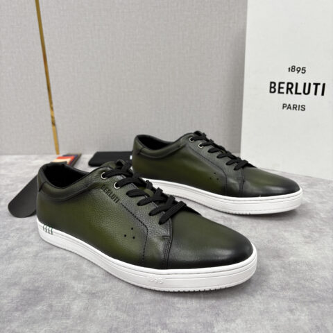 BERLUTI Playtime Venezia Softy 柔软小牛皮低帮运动鞋