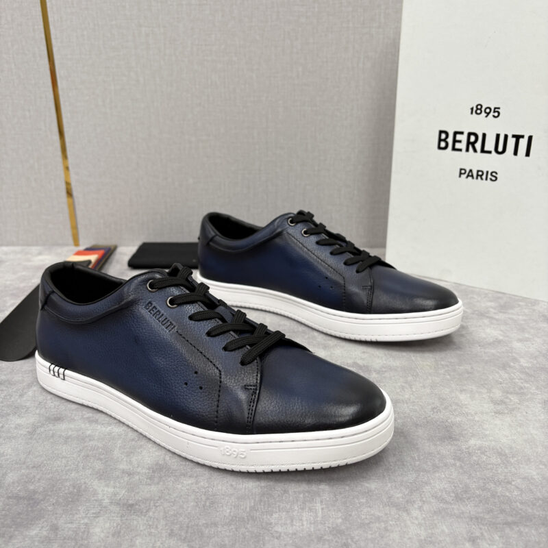 BERLUTI Playtime Venezia Softy 柔软小牛皮低帮运动鞋