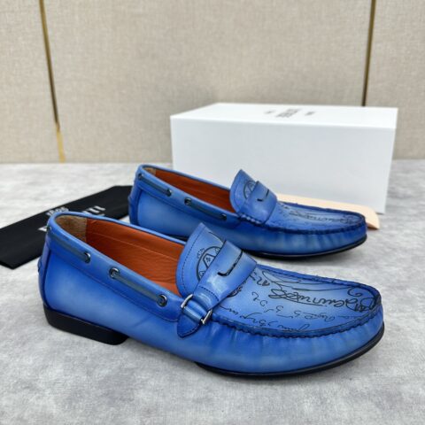BERLUTI 新款刺青手工擦色套脚便鞋