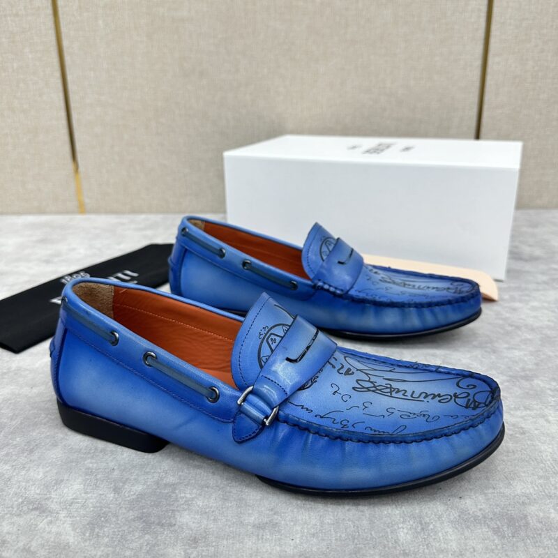 BERLUTI 新款刺青手工擦色套脚便鞋
