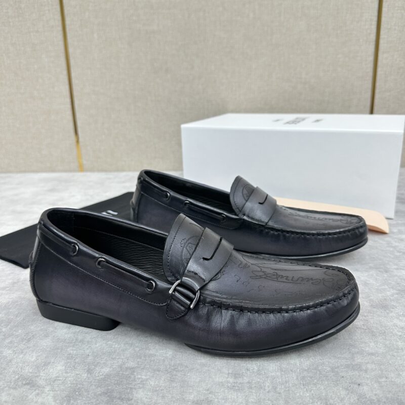 BERLUTI 新款刺青手工擦色套脚便鞋
