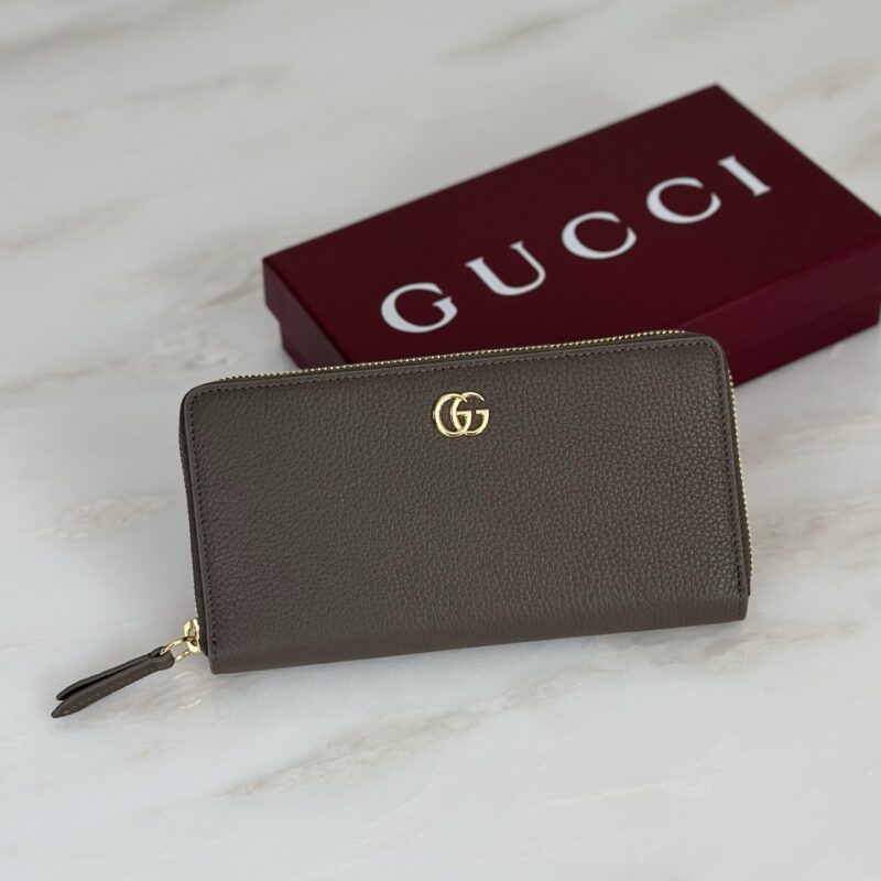 GUCCI 专柜品质，顶级原单货，实物实拍！款号456117深灰褐/新粉