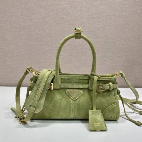 PRADA Softlux麂皮🎉1BA486迷你号