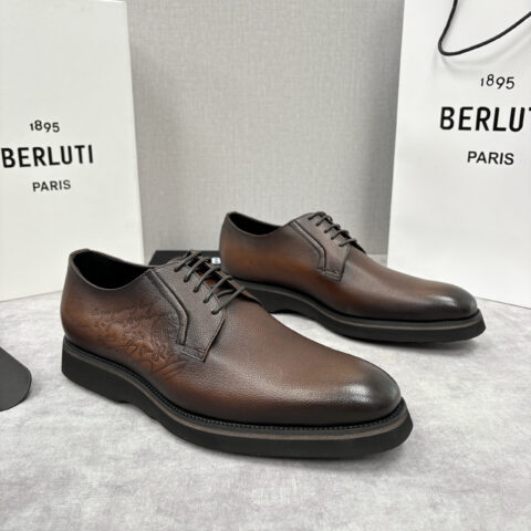 BERLUTI   New Alessio皮革牛津鞋
