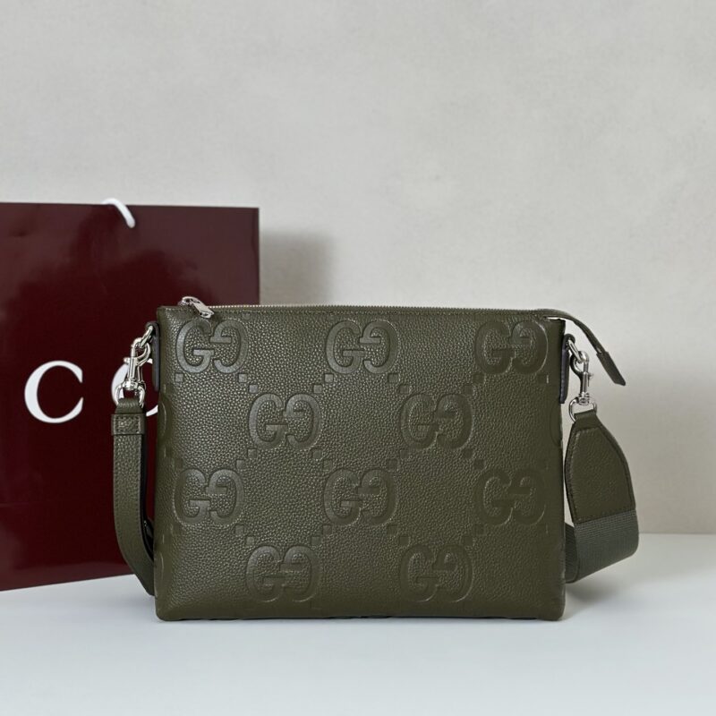 GUCCI 专柜品质，顶级原单货，实物实拍！款号696009深绿荔压G