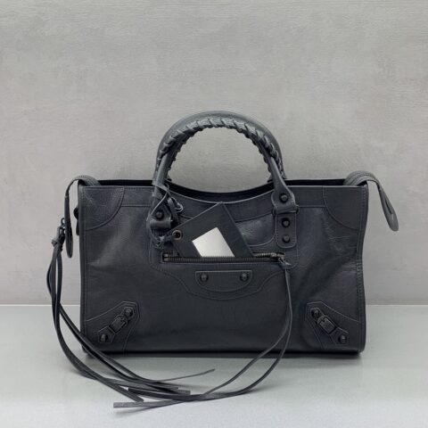 Baleciagna 𝗟𝗘 𝗖𝗜𝗧𝗬 款号:084021 【中号深灰色古铜扣】