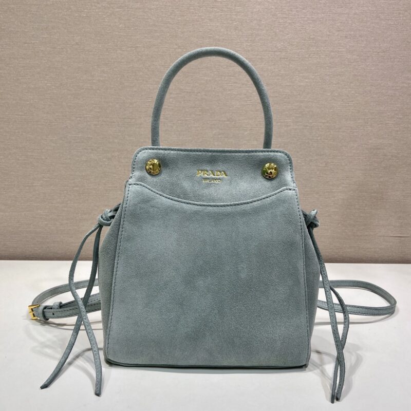PRADA 新款Carry手袋🎉1BA496麂皮🎉